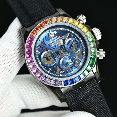SJ Factory Rolex Daytona Hollow Face 316L Steel 43mm Quartz Movement Watch